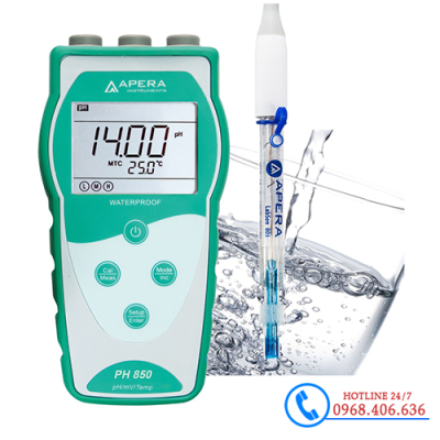 Máy đo pH/mV/nhiệt độ cầm tay trong nước sạch Apera - Mỹ PH850-PW