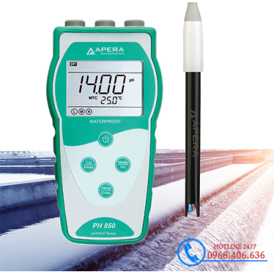 Máy đo pH/mV/nhiệt độ cầm tay trong nước thải Apera - Mỹ PH850-WW