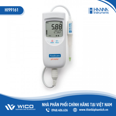 Máy Đo pH/Nhiệt Độ (HACCP) HI99161 - Trong Sữa Chua, Phô Mai Và Thực Phẩm Bán Rắn