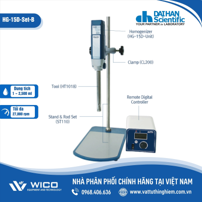 Máy đồng hóa mẫu Daihan HG-15D-Set-B