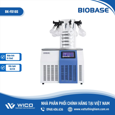 Máy Đông Khô Để Bàn Phòng Thí Nghiệm Biobase BK-FD10S | 4 Khay - 8 Nhánh