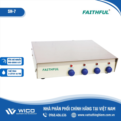 Máy khuấy từ 4 vị trí Trung Quốc SH-7 (Faithful)