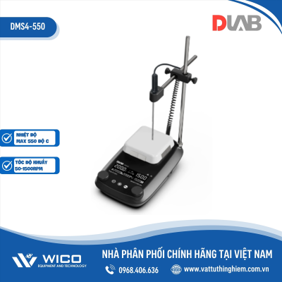 Máy khuấy từ gia nhiệt 550 độ C Dlab DMS4-550