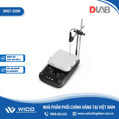 Máy khuấy từ gia nhiệt 550 độ C Dlab DMS7-550M