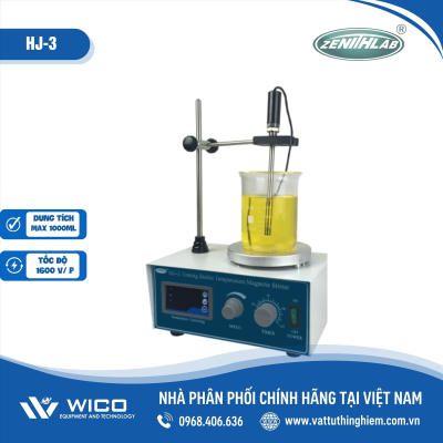 Máy khuấy từ gia nhiệt hiện số Zenith lab HJ-3
