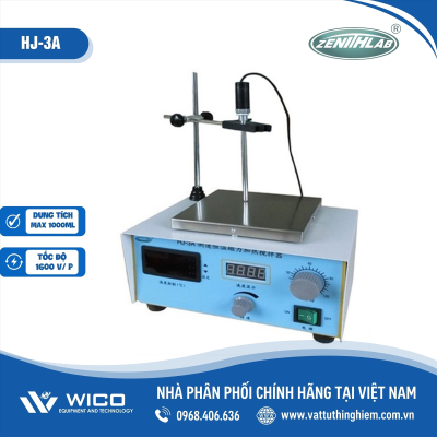 Máy khuấy từ gia nhiệt hiện số Zenith Lab HJ-3A
