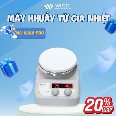 Máy khuấy từ gia nhiệt màn hình LED Dlab - Mỹ MS-H280-Pro