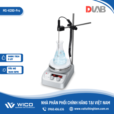 Máy khuấy từ gia nhiệt màn hình LED Dlab - Mỹ MS-H280-Pro