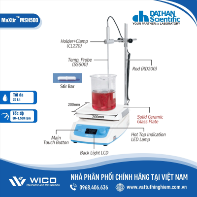Máy khuấy từ gia nhiệt MSH500 Daihan