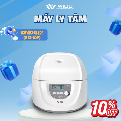 Máy ly tâm 12 ống 10ml/ 8 ống 15ml, 4500 vòng/phút Dlab - Mỹ DM0412