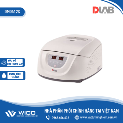Máy ly tâm 12 ống 10ml/ 8 ống 15ml, 4500 vòng/phút Dlab - Mỹ DM0412S