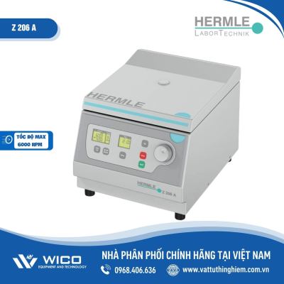 Máy ly tâm đa năng Hermle Z 206 A (12 x 15ml, 6000 rpm)