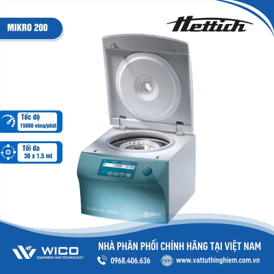 Máy ly tâm Hettich Mikro 200