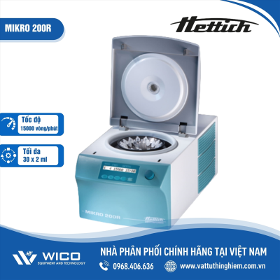 Máy ly tâm Hettich Mikro 200R