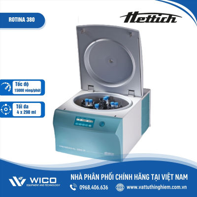 Máy ly tâm Hettich Rotina 380