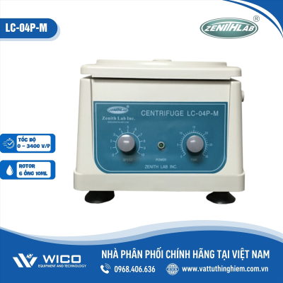 Máy ly tâm thẩm mỹ PRP Zenith LC-04P-M (6 ống x 10ml)
