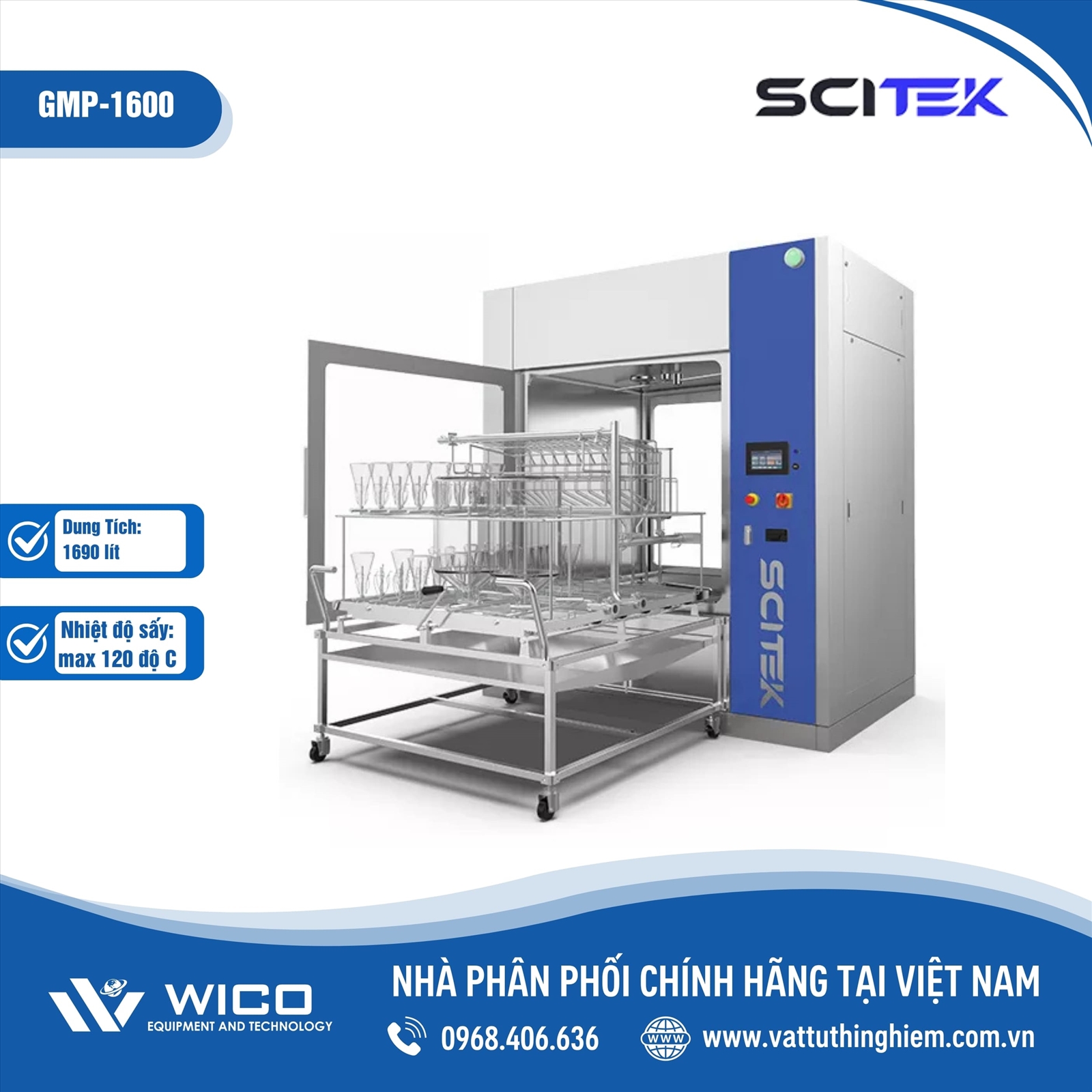 Máy Rửa Scitek 1690 Lít GMP-1600