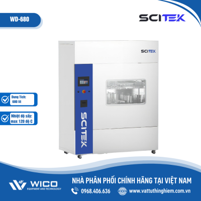 Máy Rửa Dụng Cụ Thủy Tinh 680 Lít Scitek WD-680