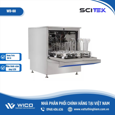 Máy Rửa Ly Thủy Tinh Tự Động 90 Lít Scitek WD-60