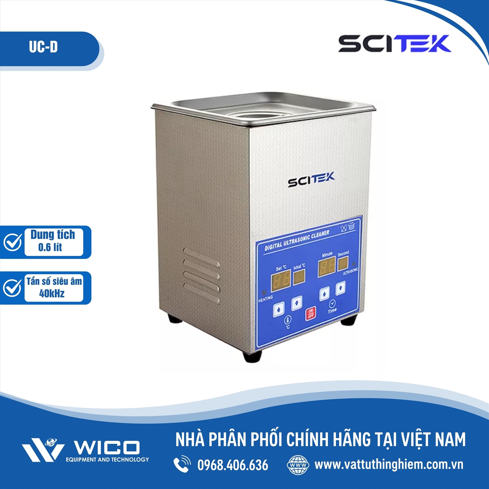 Bể Rửa Siêu Âm UC-D