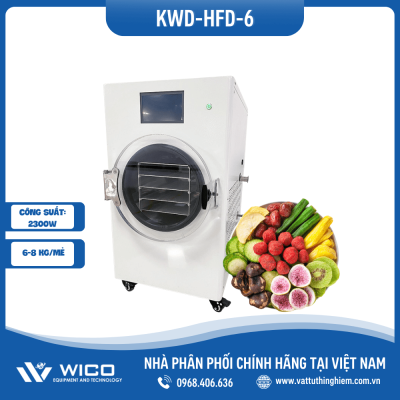 Máy Sấy Thăng Hoa KW-HFD-6 | 6-8 kg/mẻ