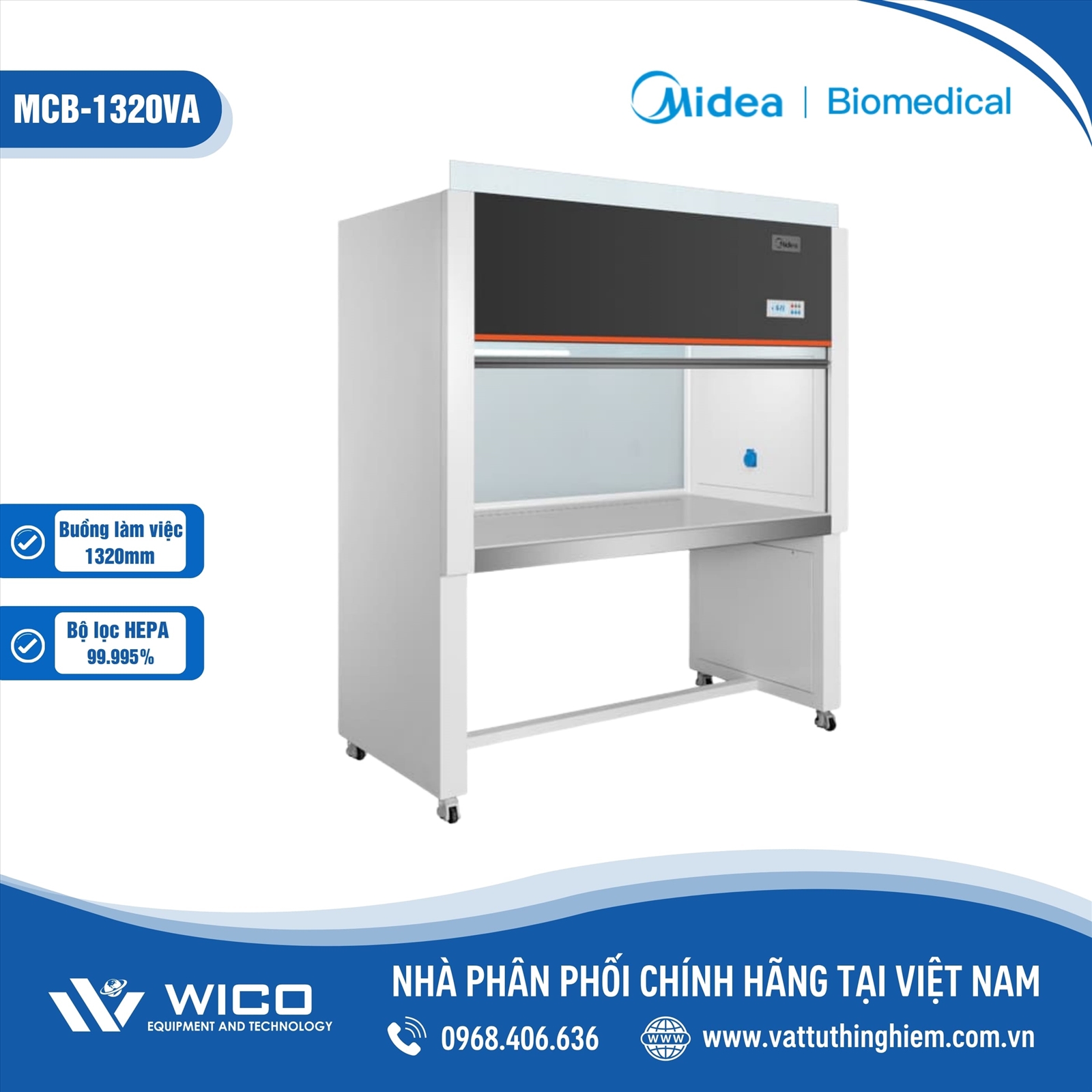 Tủ Cấy Vi Sinh Midea MCB-1320VA | 1320mm