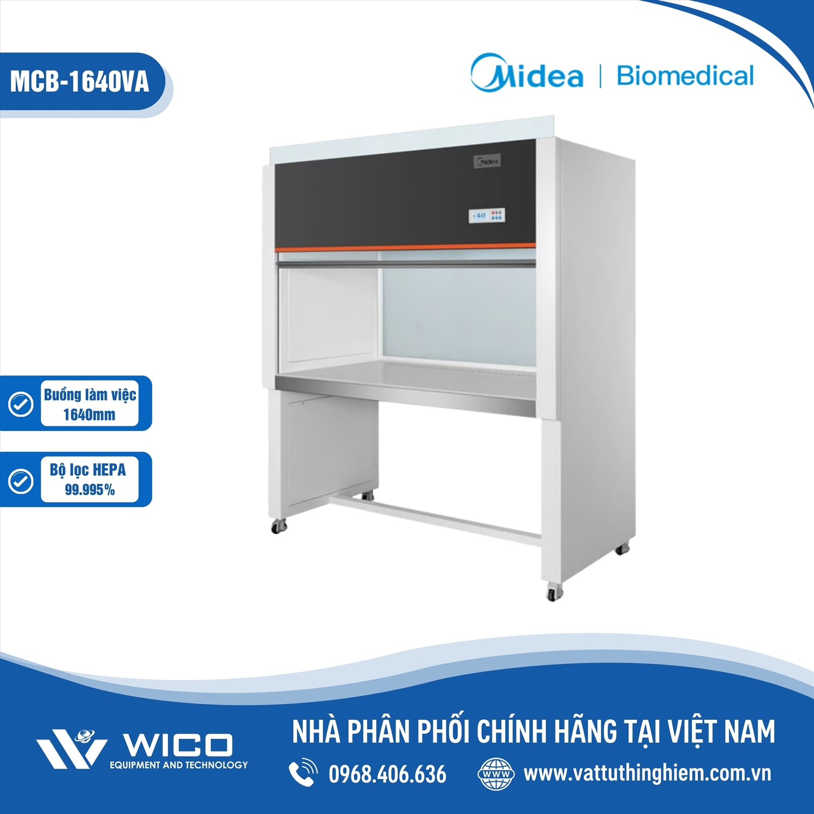 Tủ Cấy Vi Sinh Midea MCB-1640VA | 1640mm
