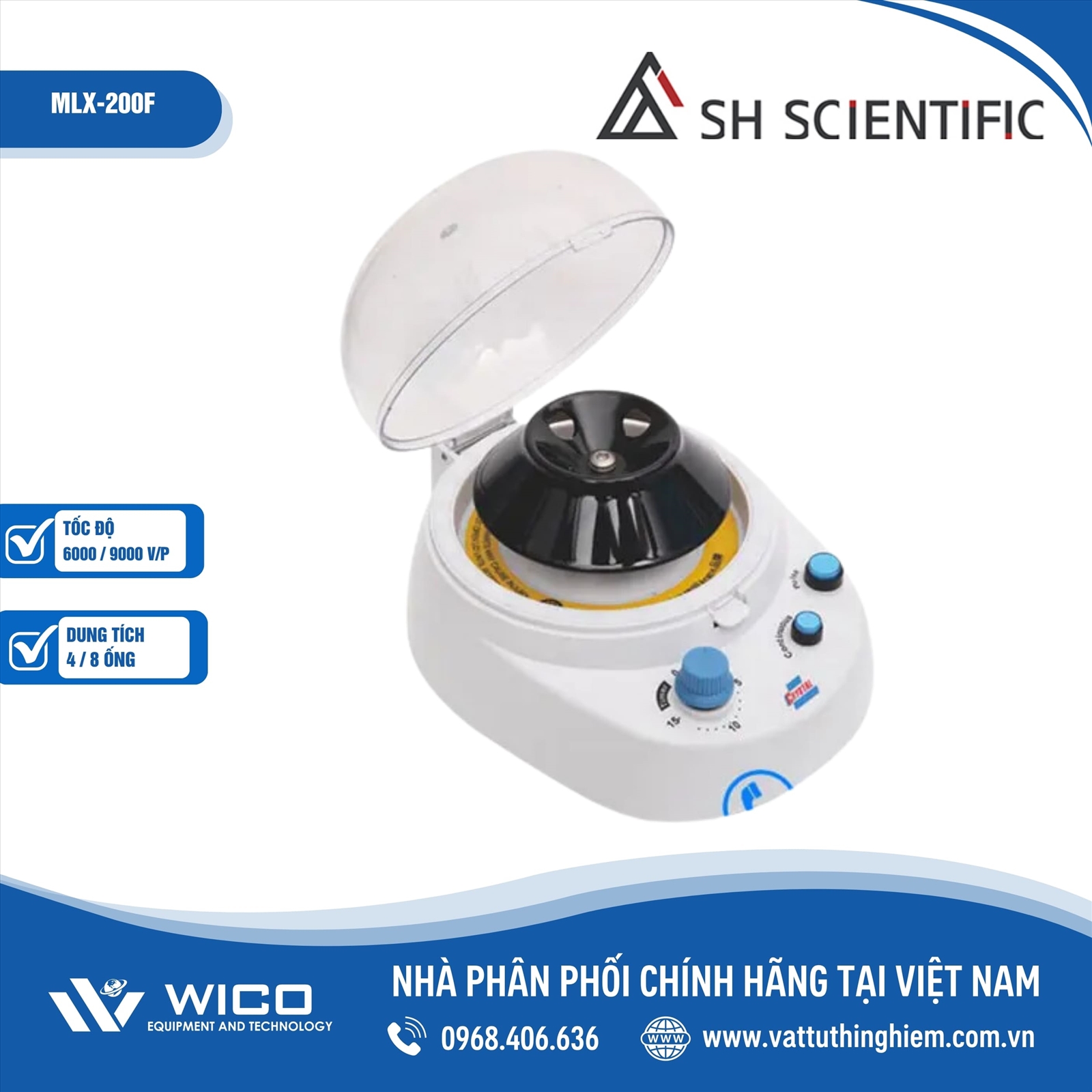 Máy ly tâm spindown SH Scientific MLX-200F