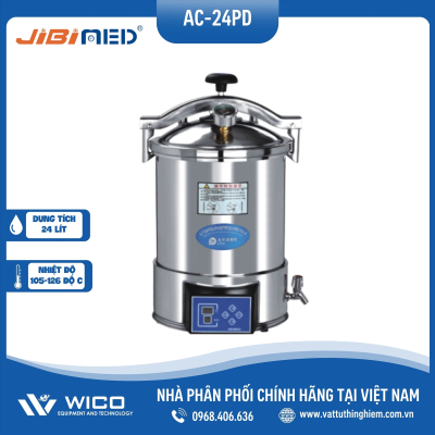 Nồi hấp tiệt trùng 24 lít Jibimed AC-24PD
