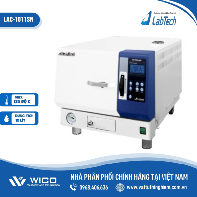 Nồi hấp tiệt trùng để bàn 12 lít Labtech - Hàn Quốc LAC-1011SN (class N)