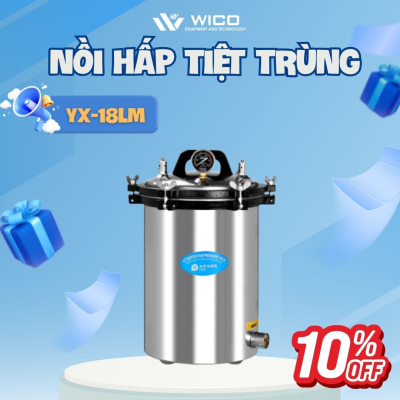 Nồi Hấp Tiệt Trùng Để Bàn Jibimed YX-18LM