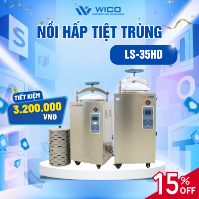 Nồi hấp tiệt trùng Jibimed - Trung Quốc LS-35HD (35 lít-LCD)