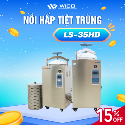 Nồi hấp tiệt trùng Jibimed - Trung Quốc LS-35HD (35 lít-LCD)