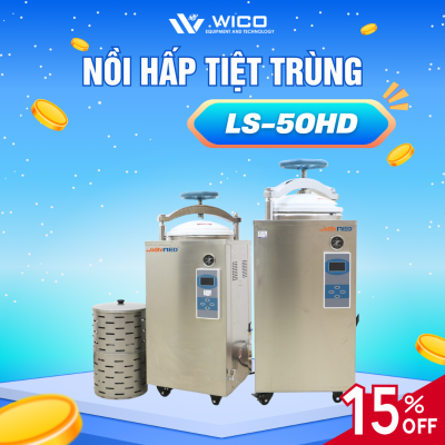 Nồi hấp tiệt trùng Jibimed - Trung Quốc LS-50HD (50 lít-LCD)