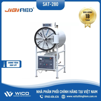 Nồi hấp tiệt trùng nằm ngang có sấy 280 lít Jibimed SAT-280