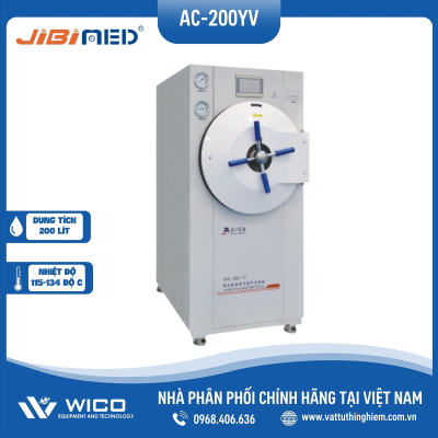 Nồi Hấp Tiệt Trùng Sấy Chân Không 200 Lít Jibimed AC-200YV