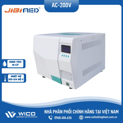 Nồi Hấp Tiệt Trùng Sấy Chân Không Jibimed 18 lít (Class B) AC-20DV