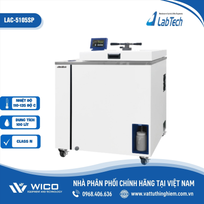 Nồi hấp tiệt trùng sấy chân không Labtech - Hàn Quốc 100 lít LAC-5105SP (class S)