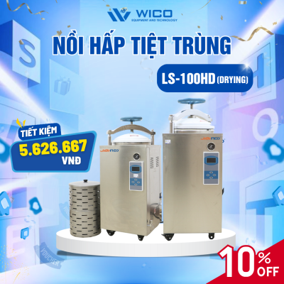 Nồi Hấp Tiệt Trùng Sấy Khô Tự Động 100 Lít Jibimed LS-100HD (Drying)