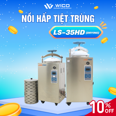 Nồi Hấp Tiệt Trùng Sấy Khô Tự Động 35 Lít Jibimed LS-35HD (Drying)