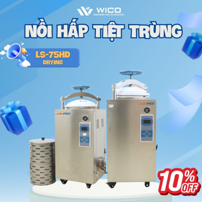 Nồi Hấp Tiệt Trùng Sấy Khô Tự Động 75 Lít Jibimed LS-75HD (Drying)