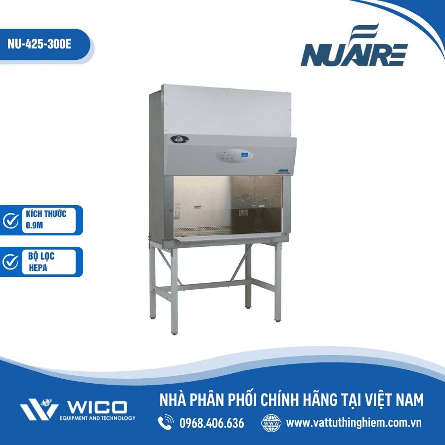 Tủ an toàn sinh học cấp 2 - 0.9m Nuaire NU-425-300E (Type A2)