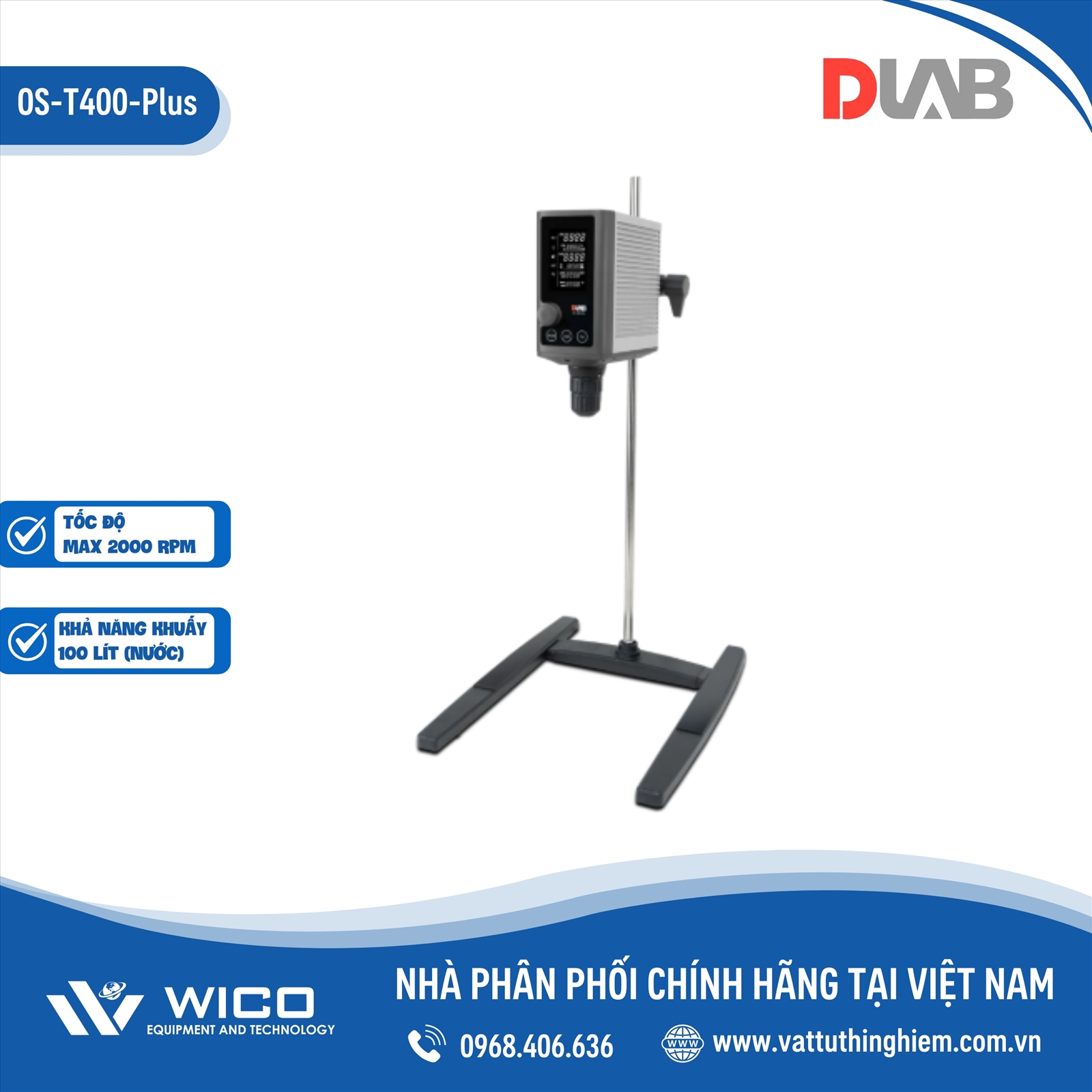 Máy khuấy đũa Dlab OS-T400-Plus