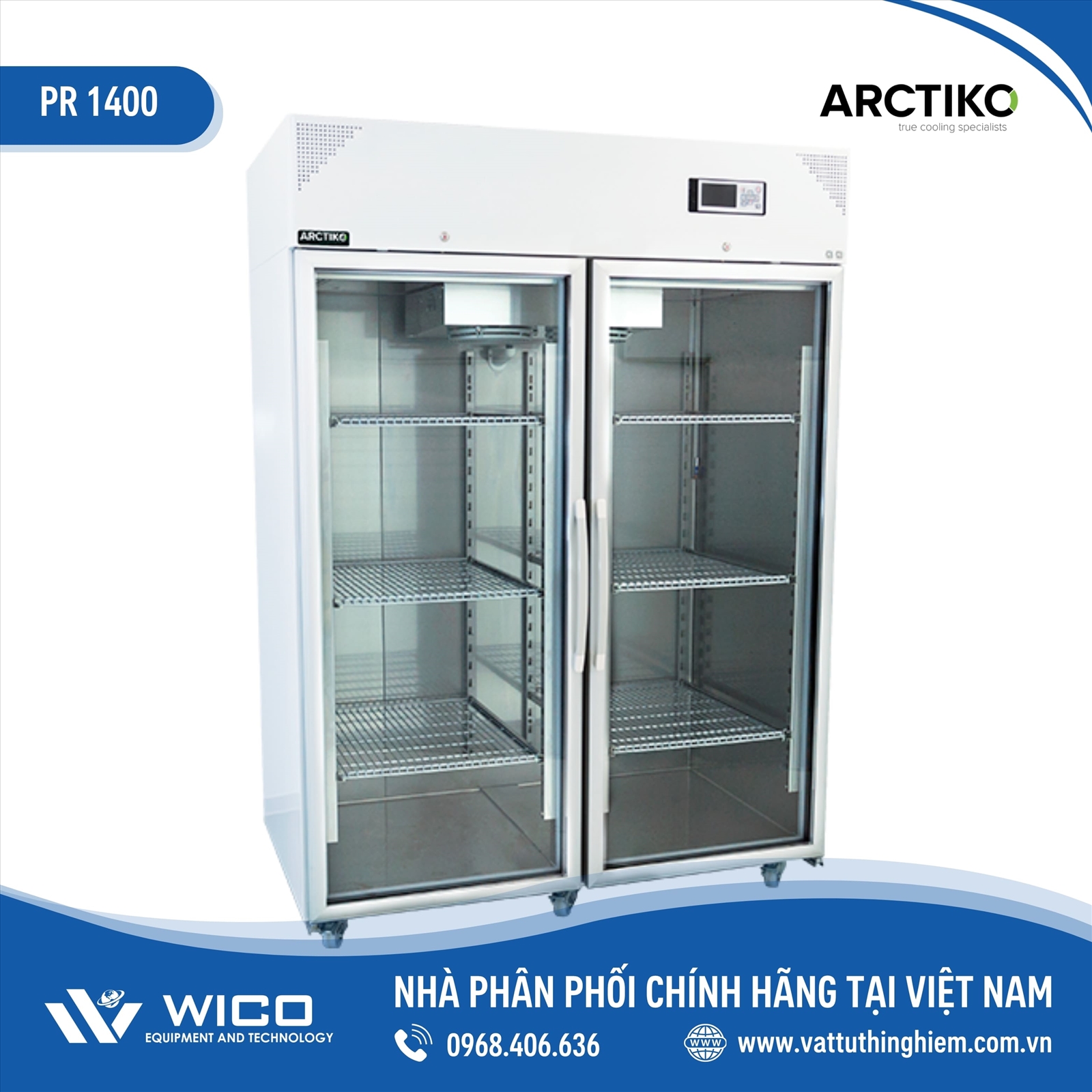 Tủ Bảo Quản 1-10 Độ 1381 Lít Arctiko PR 1400-ST