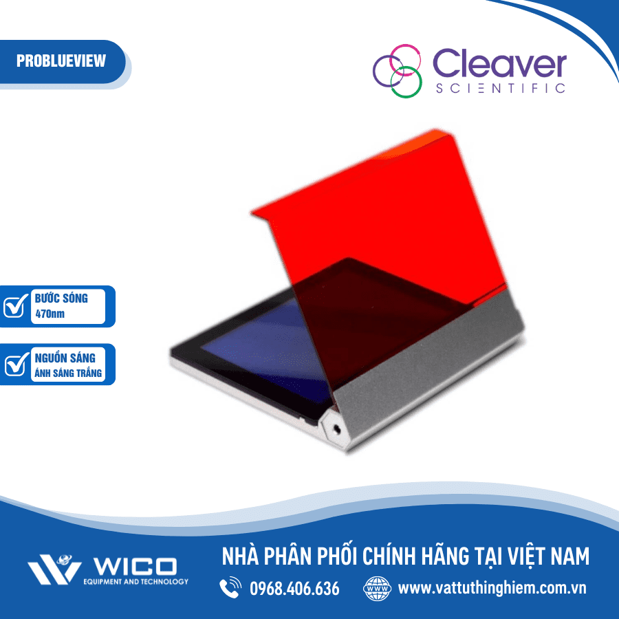 Bàn soi gel nguồn sáng kép 470nm Cleaver Scientific PROBLUEVIEW