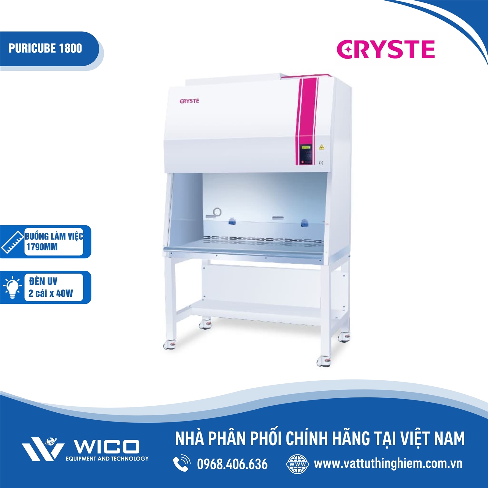 Tủ an toàn sinh học Novapro Puricube 1800