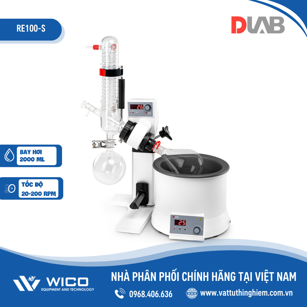 Máy Cô Quay Chân Không Dlab RE100-S