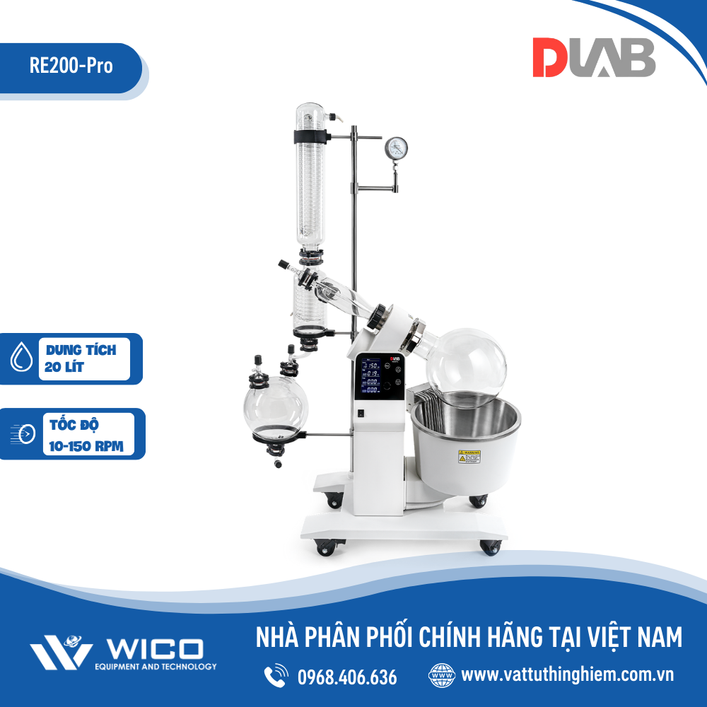 Máy cô quay chân không Dlab RE200-Pro