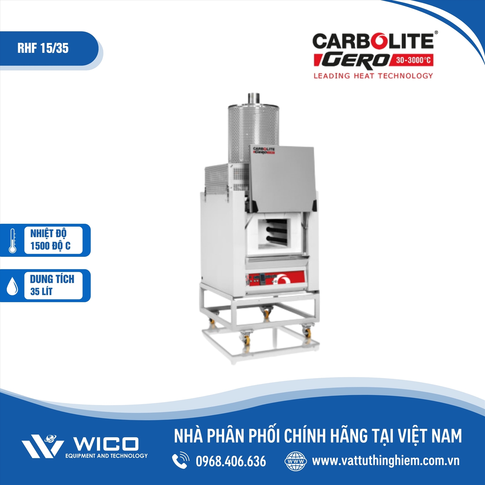 LÒ NUNG CARBOLITE NHIỆT ĐỘ CAO RHF 15/35