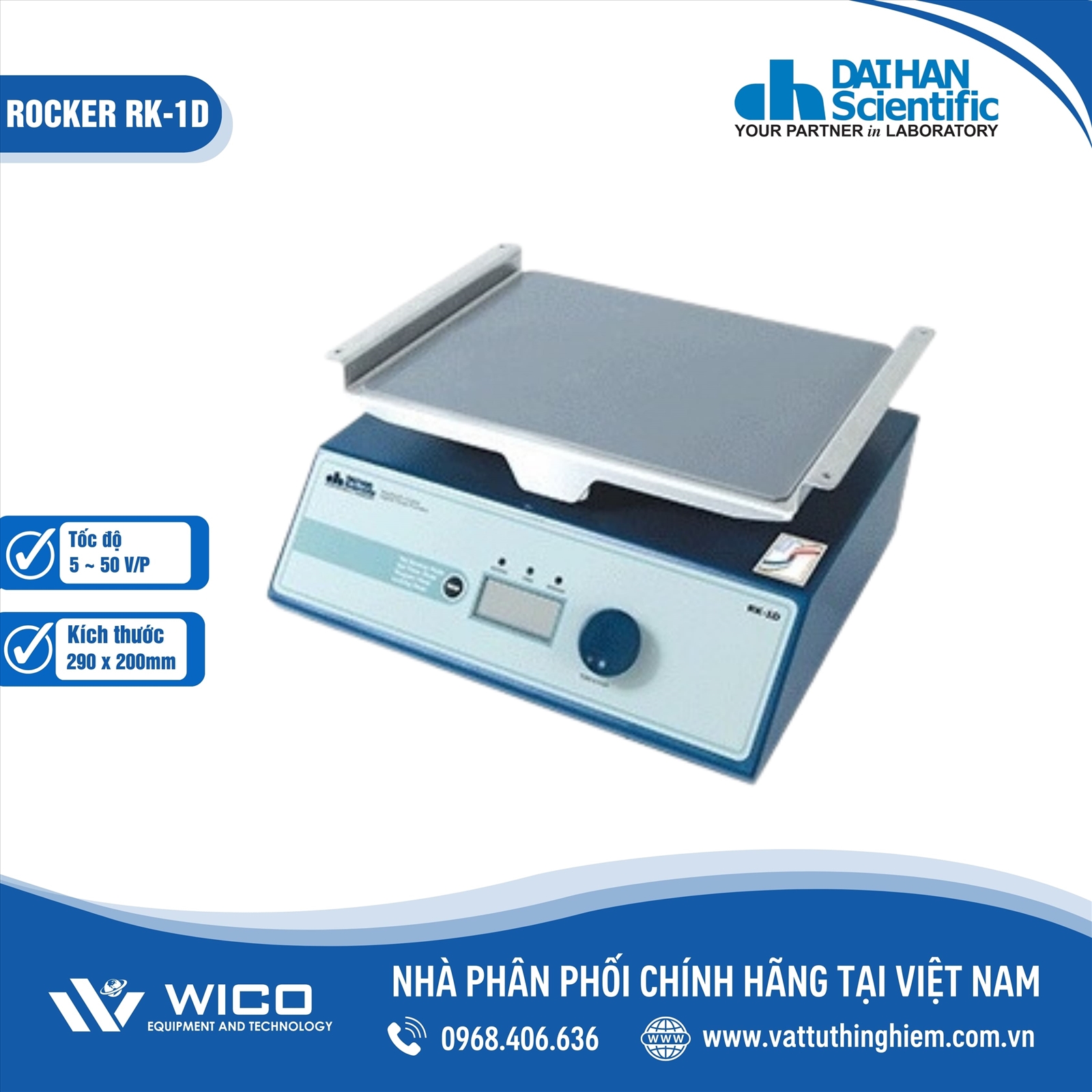 Máy lắc Daihan Rocker RK-1D